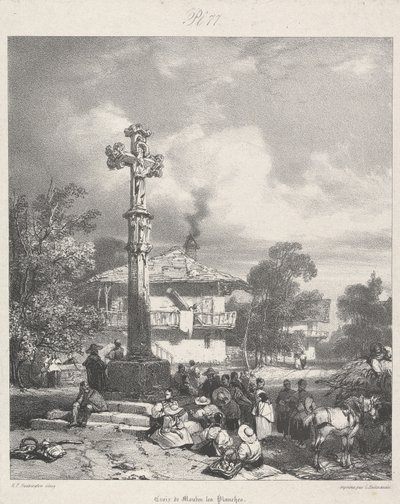 Croix de Moulin les Planches, 1827 by Richard Parkes after Bonington